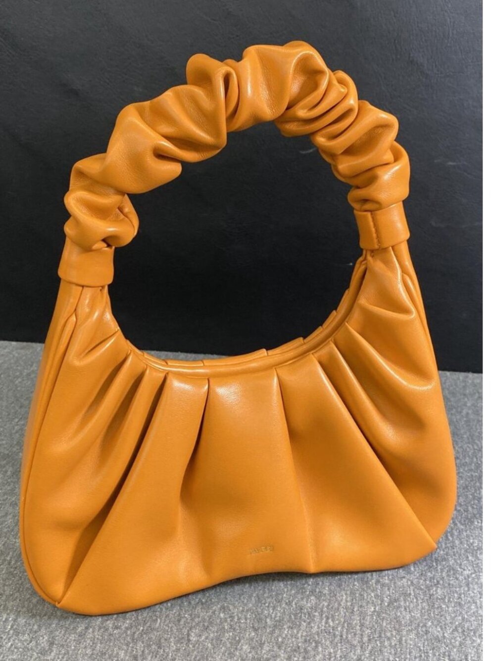 JW PEI Orange Vegan Leather Ruched Hobo Bag Shoulder Purse Gabbi Minimalist